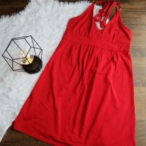 Victoria's Secret Bra Top Red Gold Small Tunic